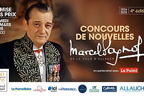 Cérémonie officielle de remise des prix du « Concours de nouvelles Marcel Pagnol », le samedi 1er mars, à 18h, à la salle de Fontvieille 