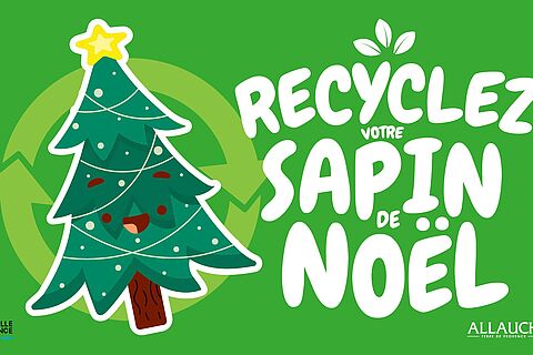 Les sapins de Noël ont une seconde vie, recyclez votre sapin avant le 30 janvier !