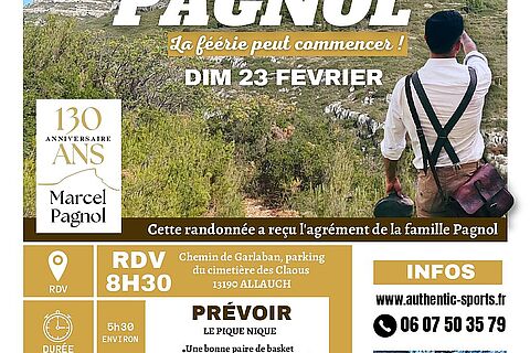 Participez à la randonnée  « Allauch, les collines de Pagnol » le dimanche 23 février 